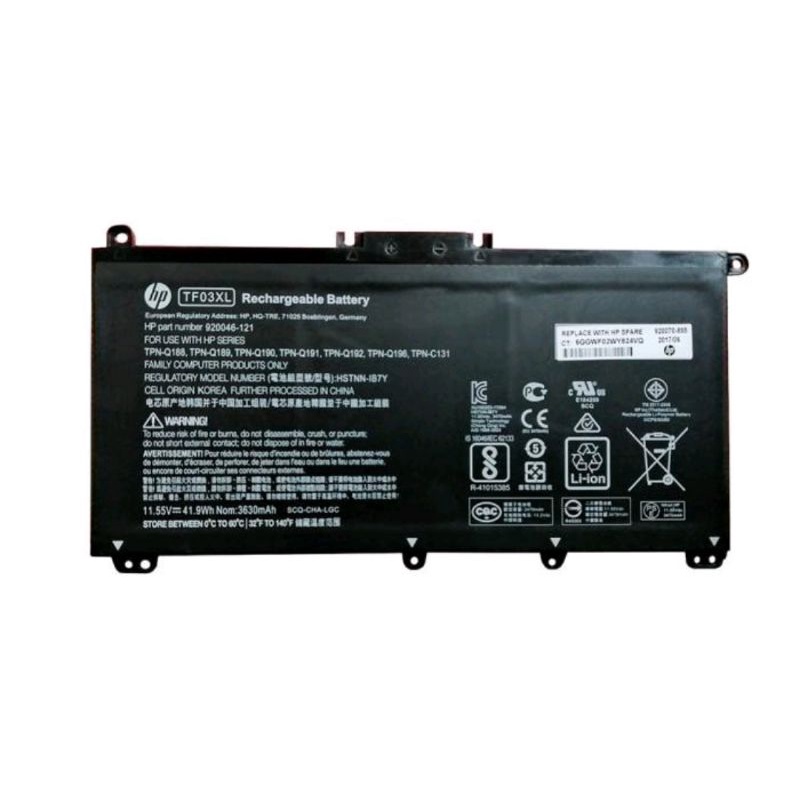 Baterai Battery HP 15-CD TPN-C131 TF03XL 920046-421 HSTNN-LB7X