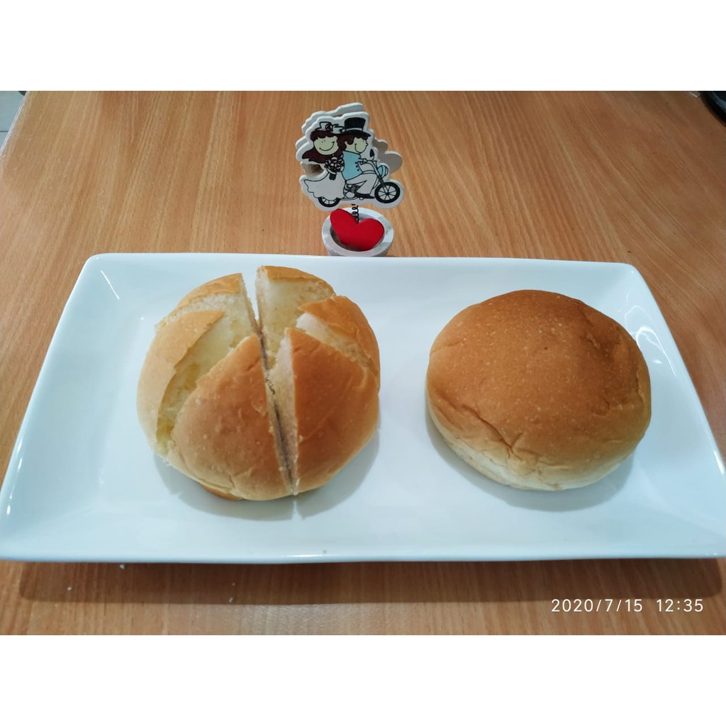 

Roti Korea Bun Bulat 10cm | Roti Baquette Bulat untuk Korean Garlic Bread 1pcs