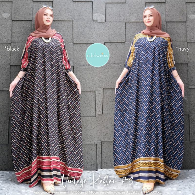 Vintage Kaftan #3/Gamis/Baju Muslim/Pakaian Wanita/Dress