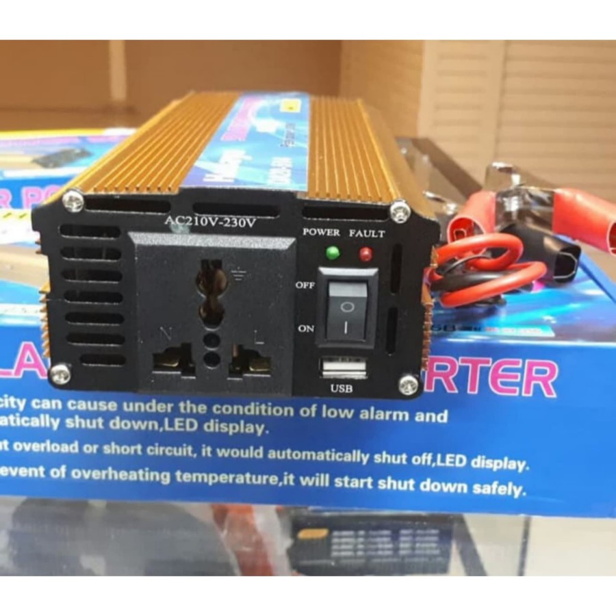 GROSIR POWER INVERTER DC TO AC HANAYA 12V 1000W ORIGINAL