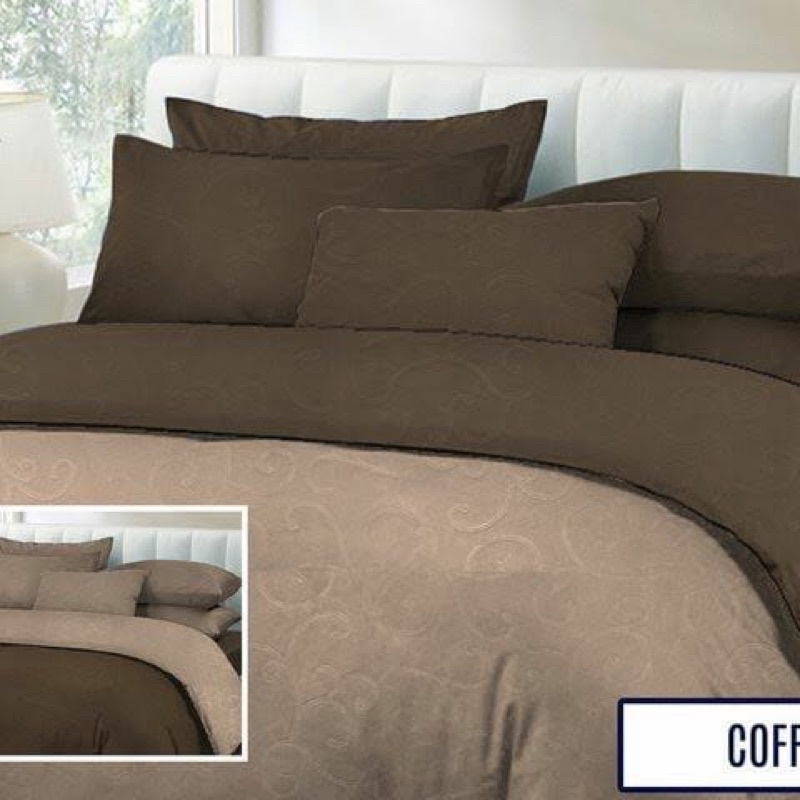 BEDCOVER SET PLATINUM TWO TONE JUMBO