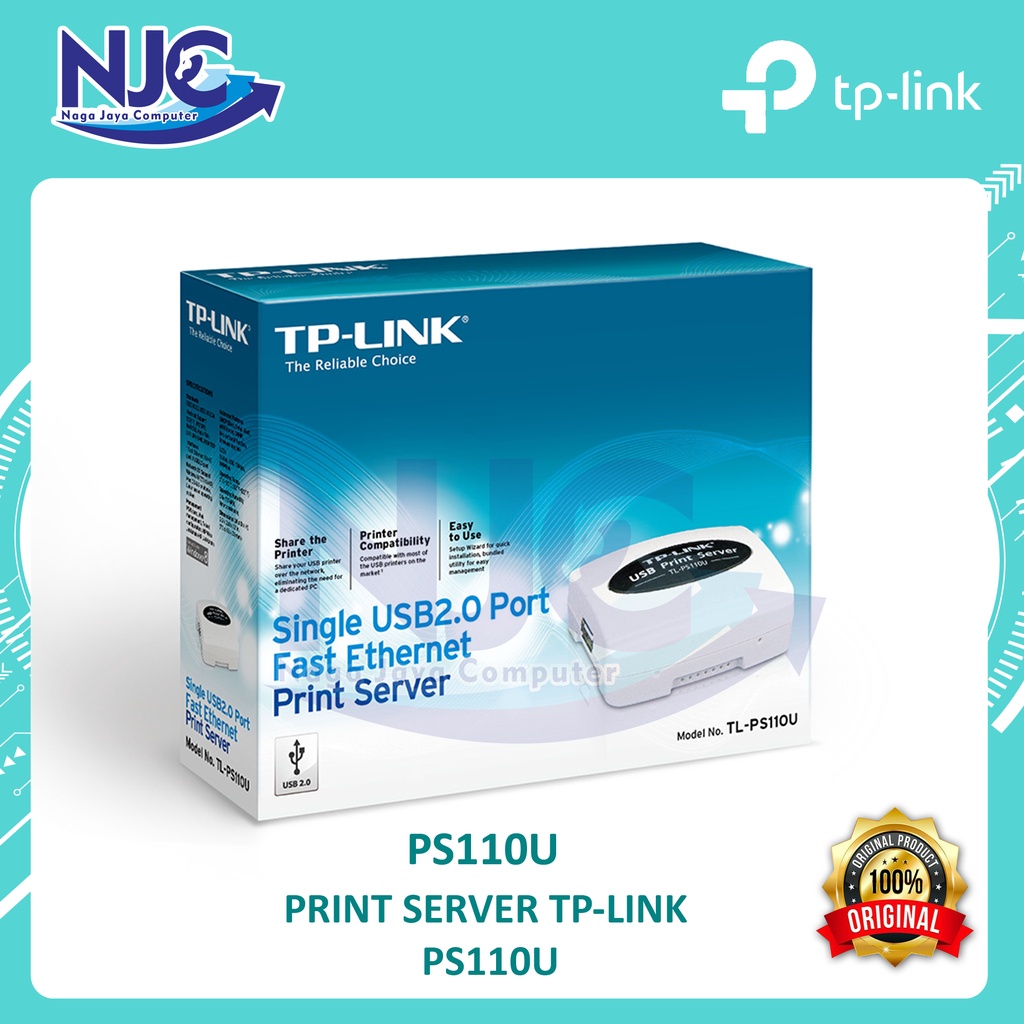 Jual TPLINK TLPS110U SINGLE USB2.0 PORT FAST PRINT SERVER