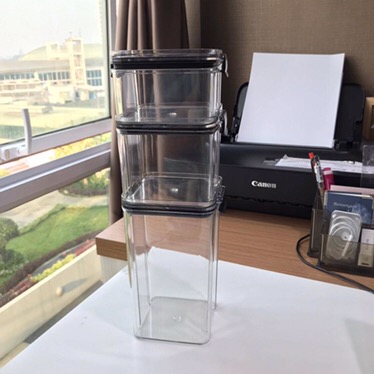 [ Ryo ] Vinnbar Toples Plastik - Food Container Grade Pet - 3 Pcs / Peralatan Dapur / Kitchenware