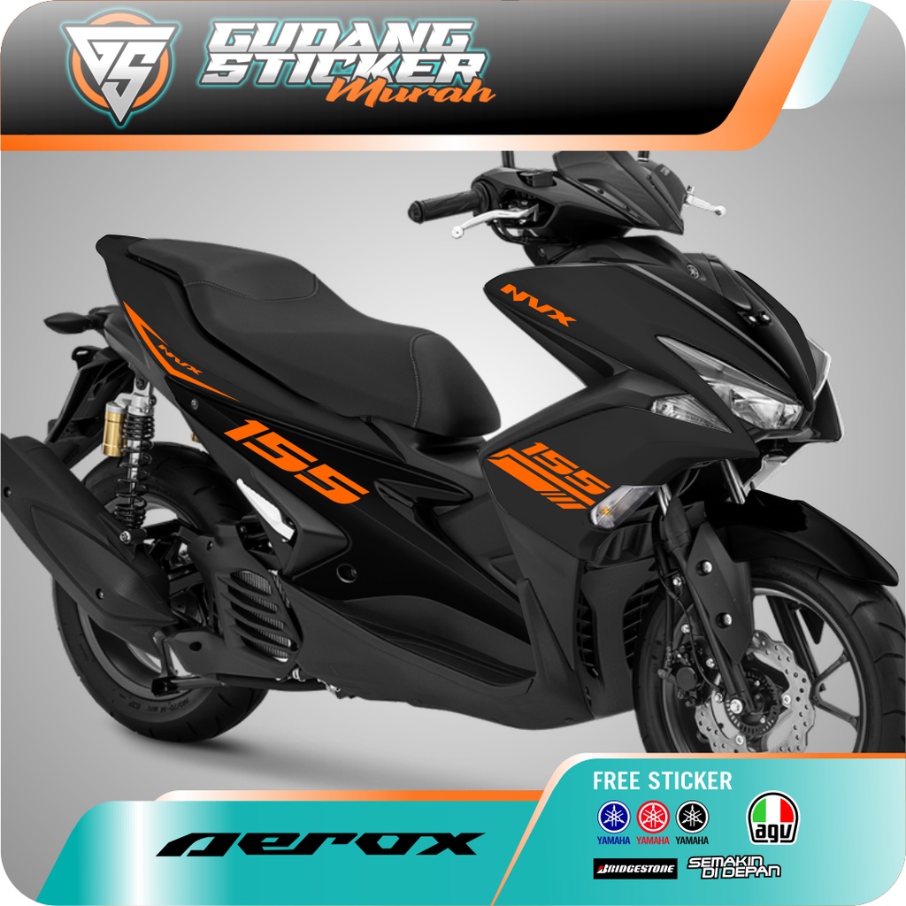 STICKER CUTTING AEROX LAMA STRIPING AEROX OLD 2018 NVX STIKER AKSESORIS SEPEDA MOTOR