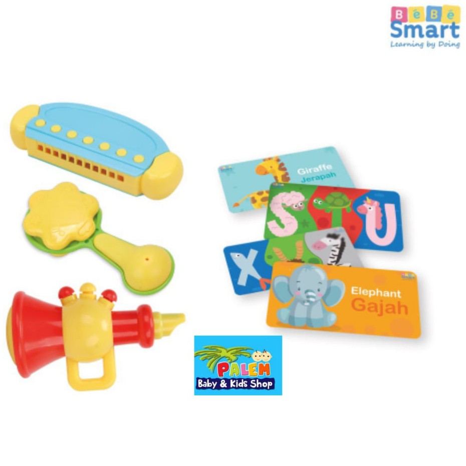 bebe smart - rattles &amp; flash card/ mainan anak 0m+