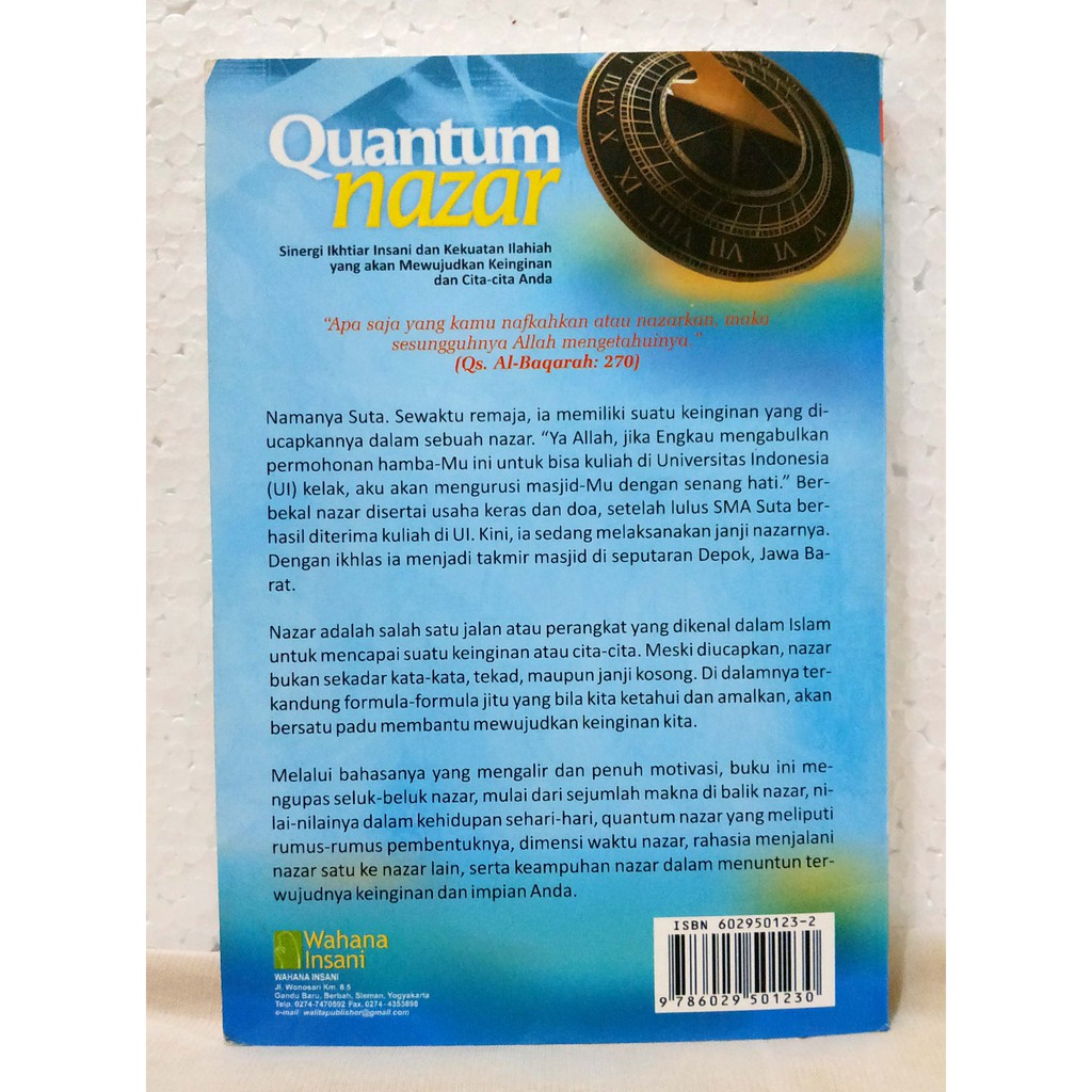 Buku Quantum Nazar R Sugiarto Penerbit Wahana Insani 2010 Shopee