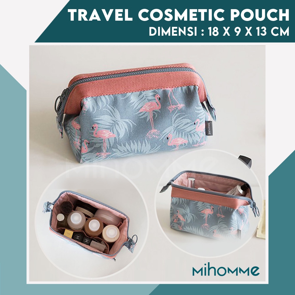 Travel Cosmetic Pouch Organizer / Tas Storage Dompet Tempat Make Up