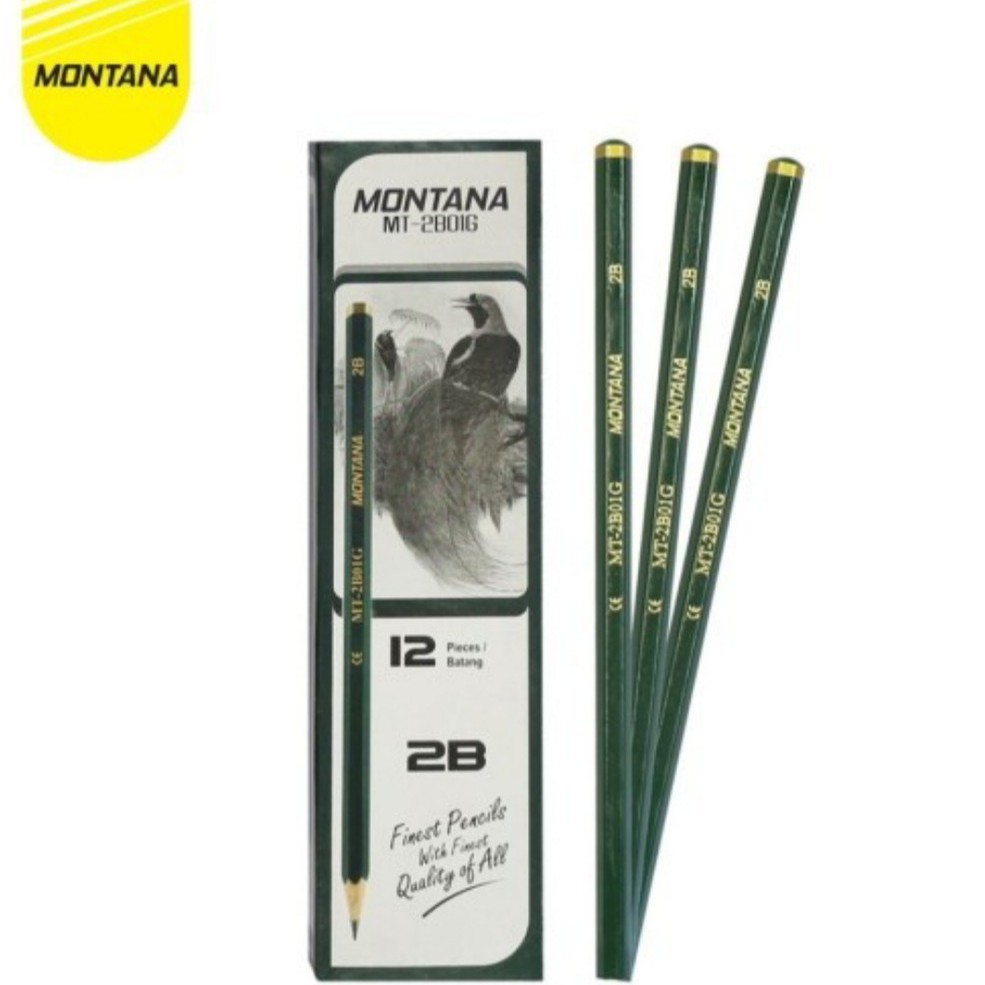 

Pensil Tulis | Pensil Ujian Montana 2B Hijau