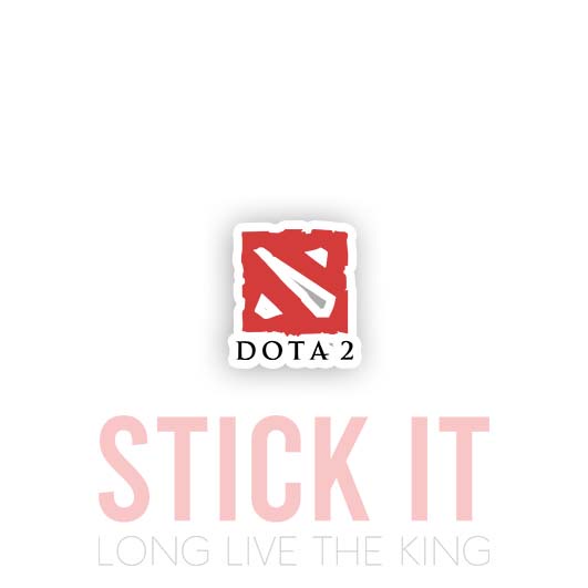 

Stiker sablon setrika DTF kaos baju sticker vinyl dota 2 gamer 15