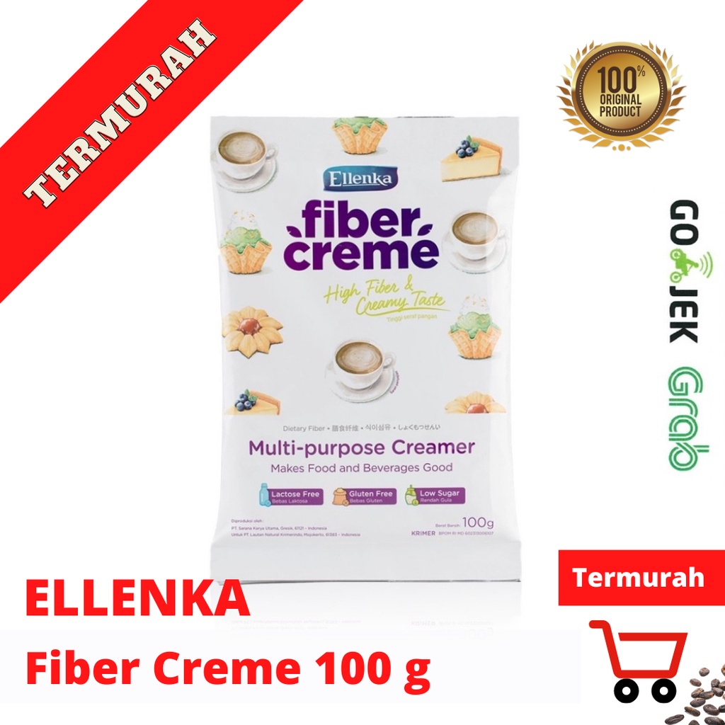 Ellenka Fiber Creme 100 g Multipurpose Creamer ( Penganti susu&amp;Santan)