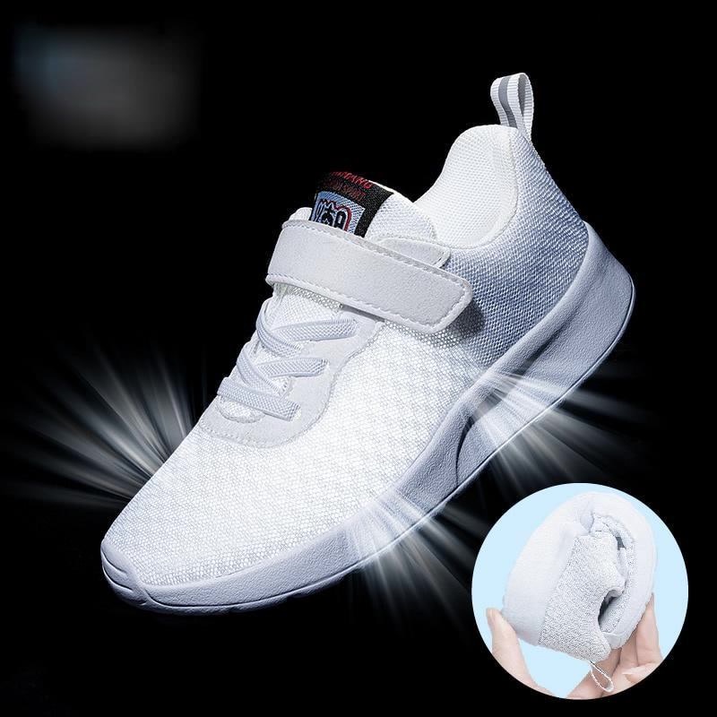 Sepatu Sekolah Anak Sneakers Jalan Kasual Anak Sneakers Lari Anak Laki-laki Ringan Sepatu Anak Perempuan Hitam