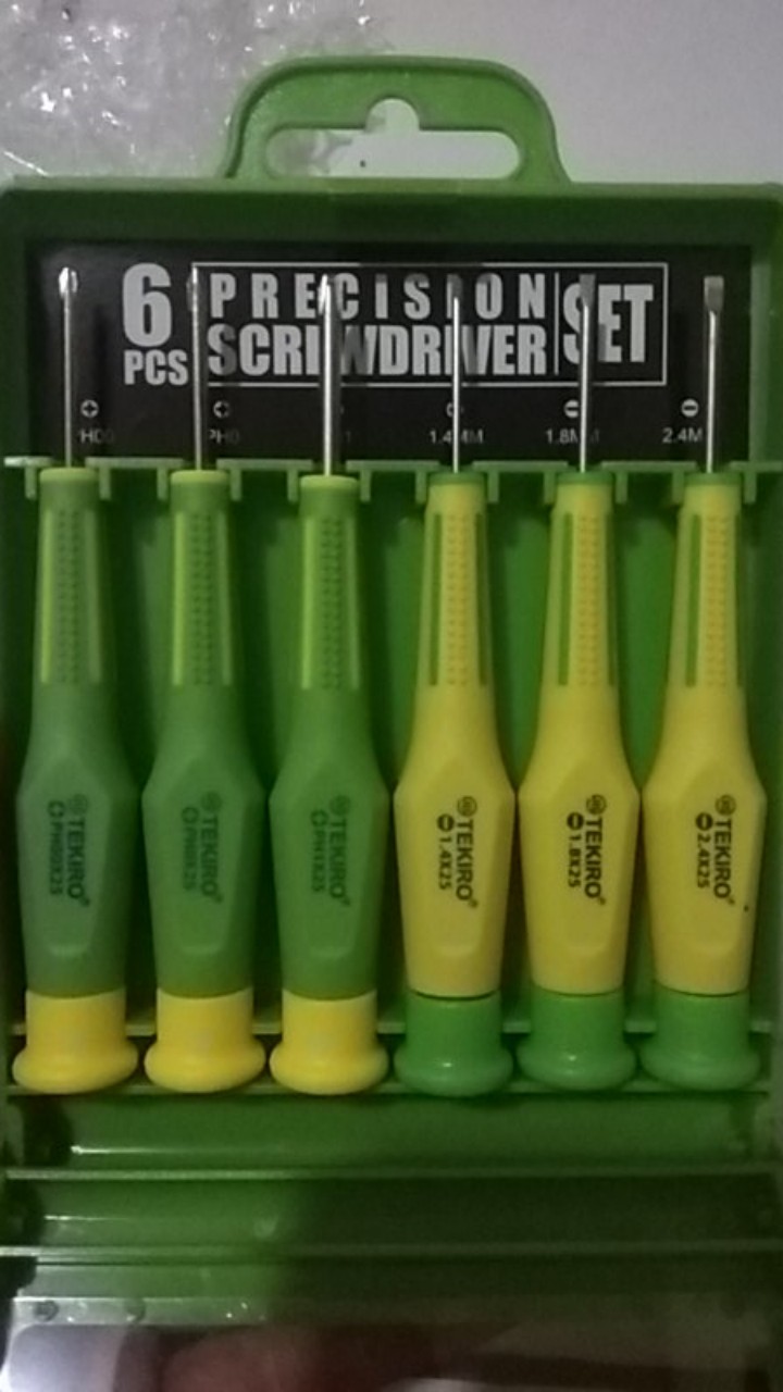Tekiro Obeng Presisi Kaca Mata/hp/jam - Precision Srewdriver Set 6 Pcs