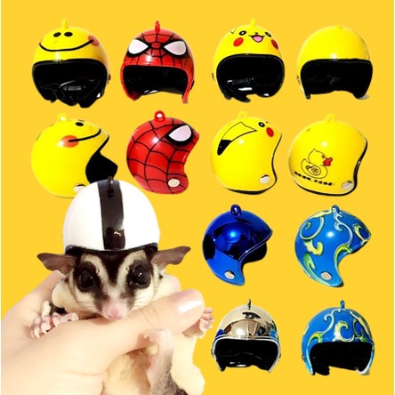 HELM MINI - Helm Sugar Glider Topi Sugar Glider Baju Sugar Glider Aksesoris Sugar Glider Pakaian Sug