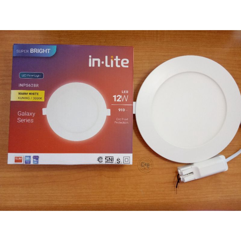 Lampu Inlite LED Panel Light INPS628R 12watt kuning