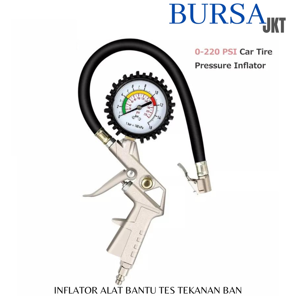 TIRE INFLATOR BAR TESTER ISI TEKANAN BAN AIR PRESSURE GUN