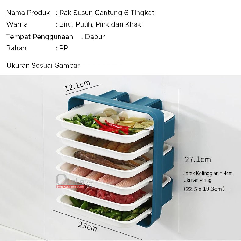 RAK SUSUN GANTUNG DAPUR PRAKTIS OLL-1155
