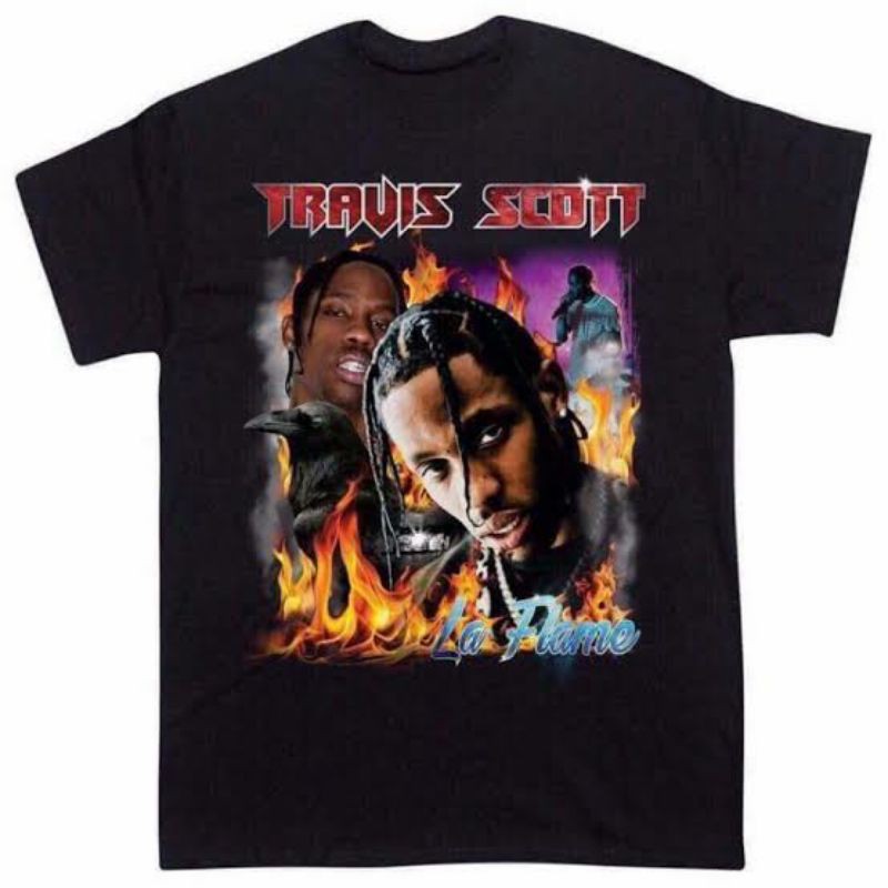 TRAVIS SCOTT 2.0 RAP TEE / T-SHIR TRAVIS SCOTT / BAJU TRAVIS SCOT