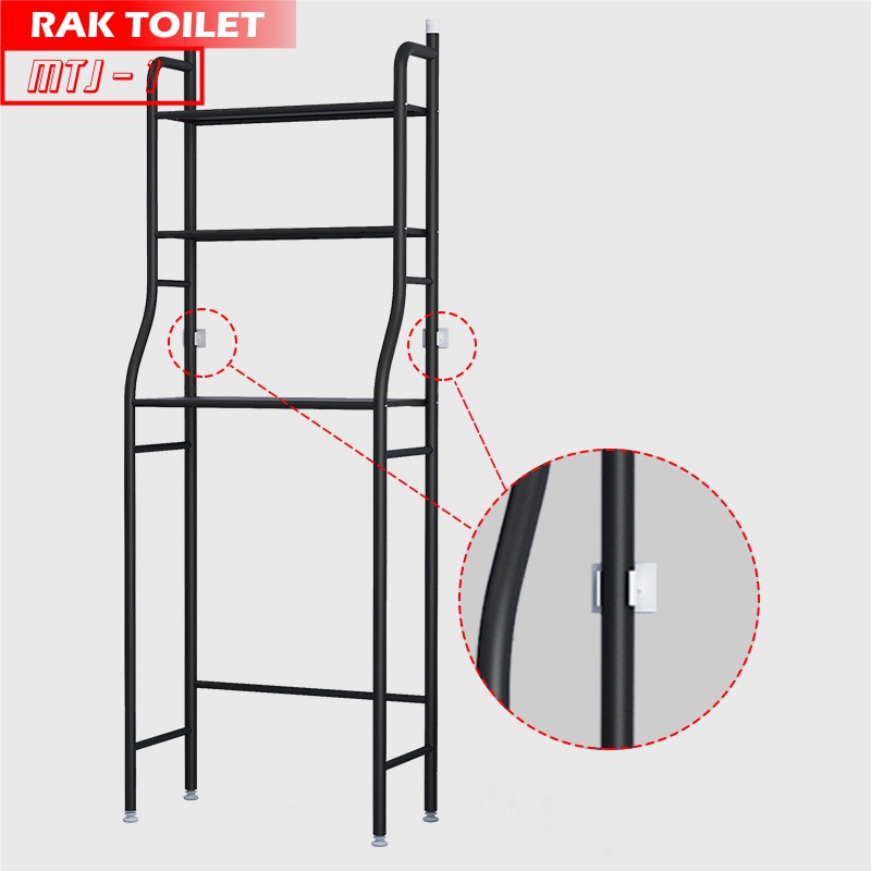 Rak Toilet Wc - Rak Handuk Sabun Kloset Toilet Mtj 1 Rak Serbaguna multifungsi Rak Kamar Mandi