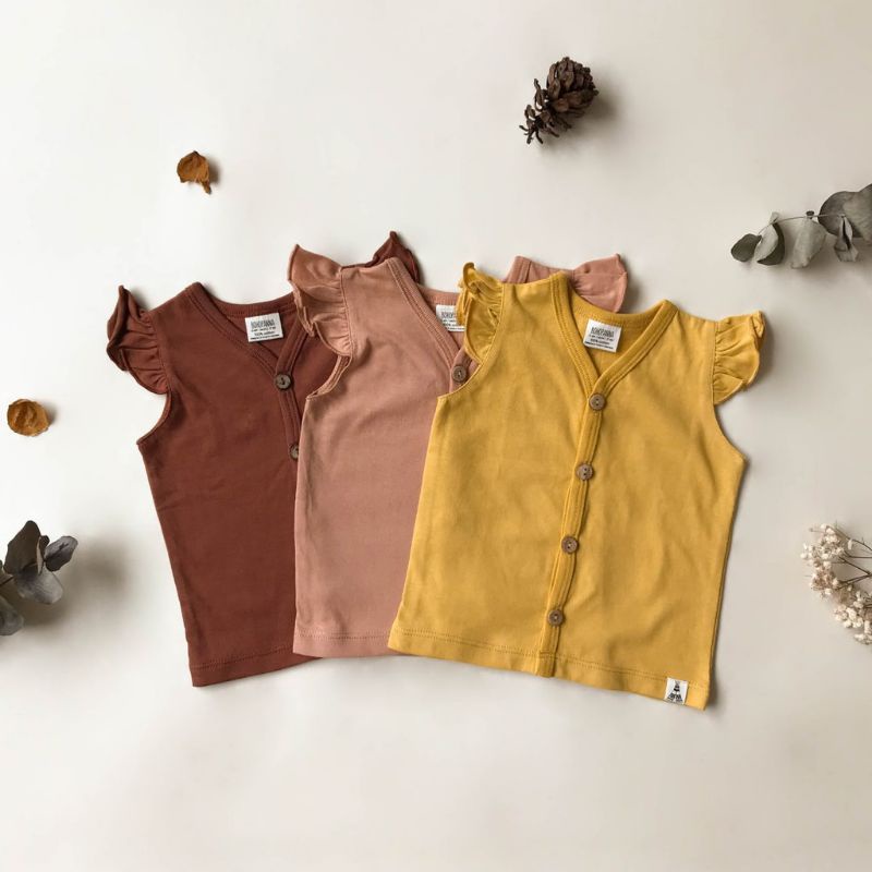 Boho Panna - RUFFLE TOP (Kaos Anak) BohoBaby size 1 sd 4th