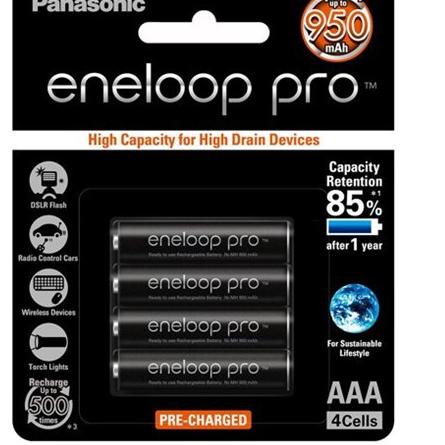 Sekarang Meriah Paket Eneloop PRO + Charger AA / AAA for enelop Baterai