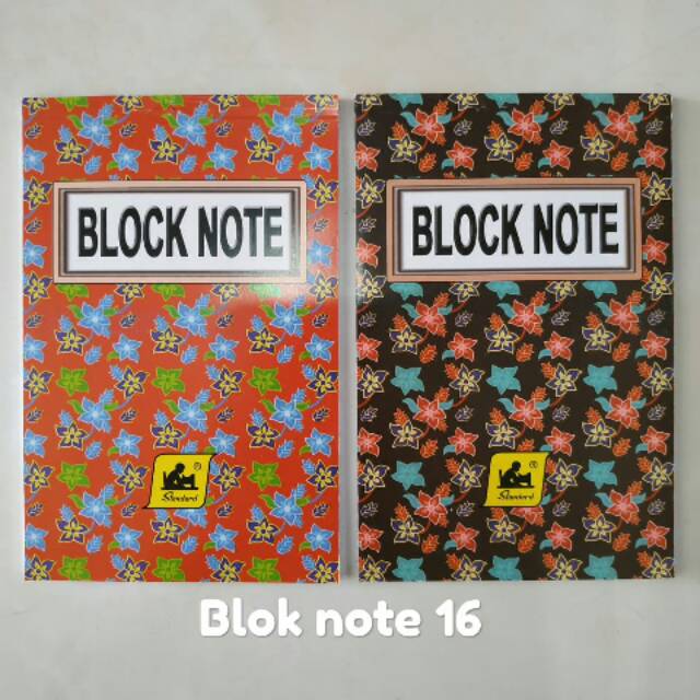 

Block notes no 16...