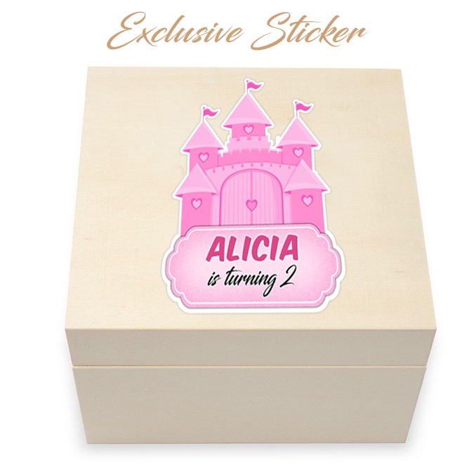 

50 STIKER / STICKER CASTLE 2-1 UTK BAG / BENTO / SOUVENIR ULTAH ULANG TAHUN