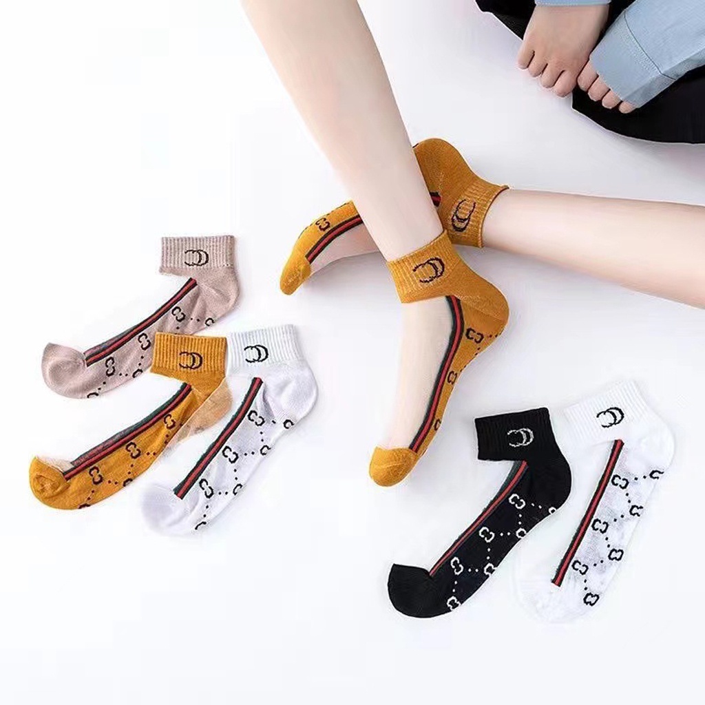 BRGUNIK Kaos Kaki Semata Kaki Motif Kaos Kaki Pendek Dewasa / Kaos Kaki Ankle Wanita Motif KK017