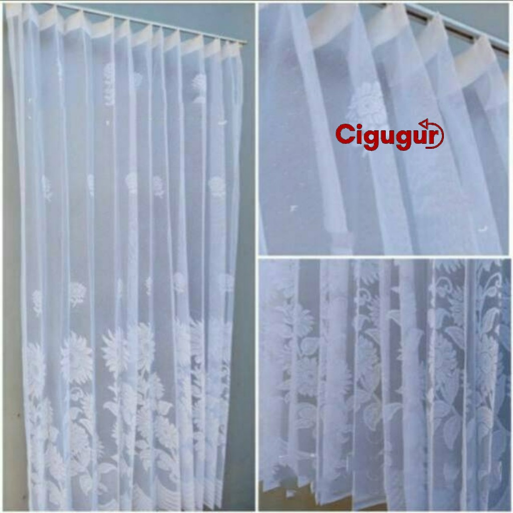 Vitrase Gorden Minimalis Smokring Katun Gorden Blazer