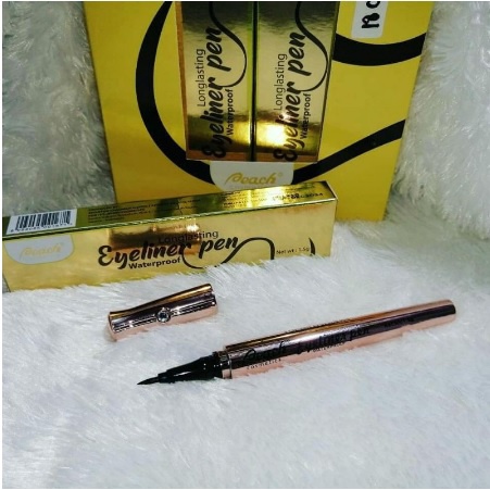 ✨SHASYA✨ EYELINER &amp; EYELINER PEN WATERPROOF BLACK - PEACH