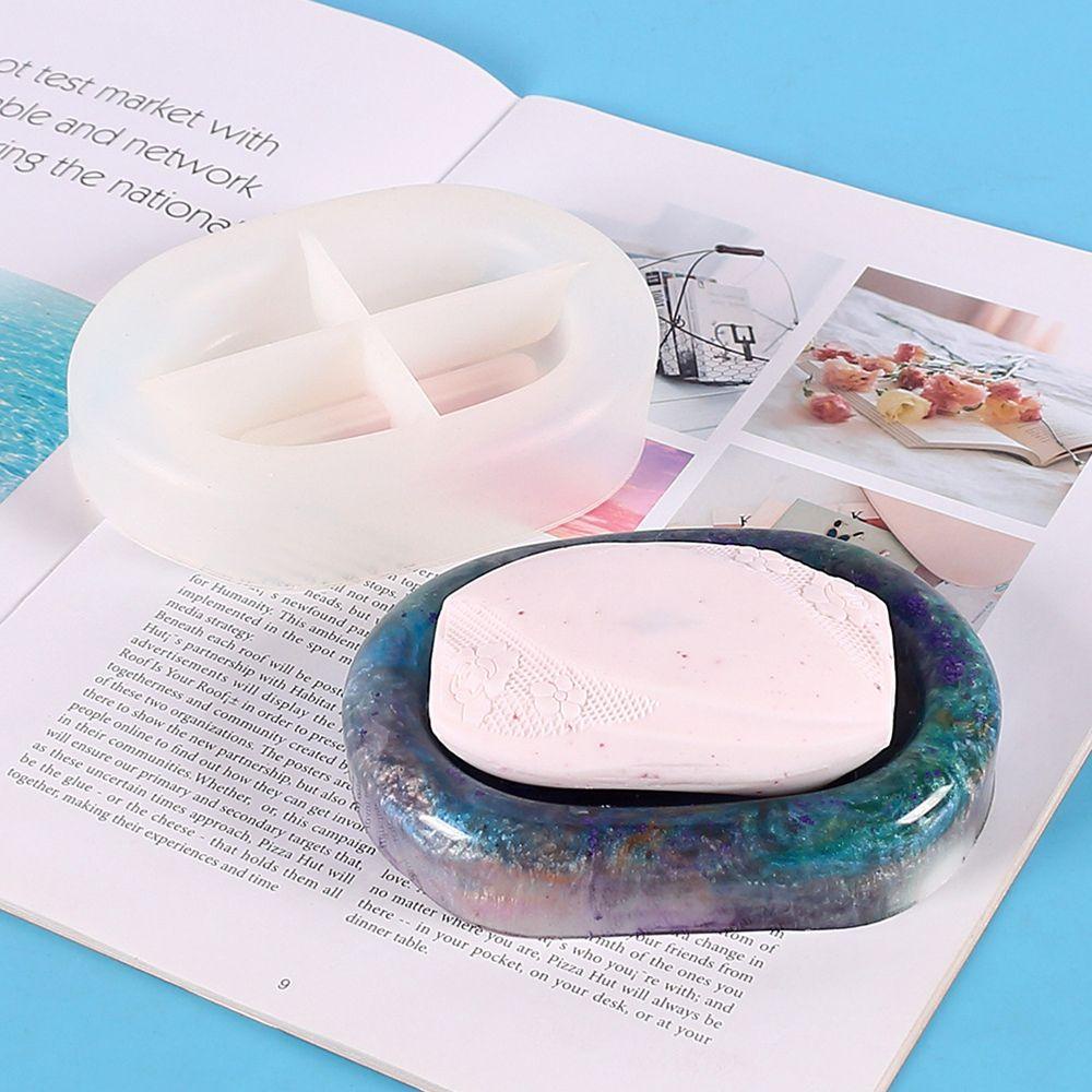 Solighter Kotak Sabun Cetakan Resin Dekorasi Rumah Storage Box Crystal Casting Mold