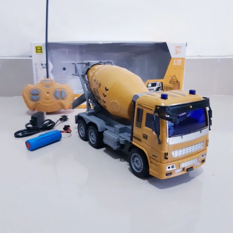 RC TRUK MOLEN REMOT CONTROL BATRE CAS - MAINAN MOBIL TRUCK MIXER ANAK REMOT KONTROL BATERAI CHARGE