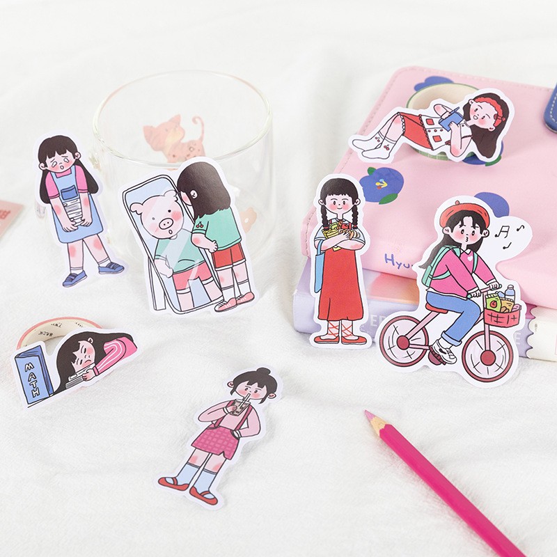 

cute girl sticker / STIKER CUTE GIRL OLAHRAGA DECO STIKER DIY BUJO CUTE SCRAPBOOK JOURNAL