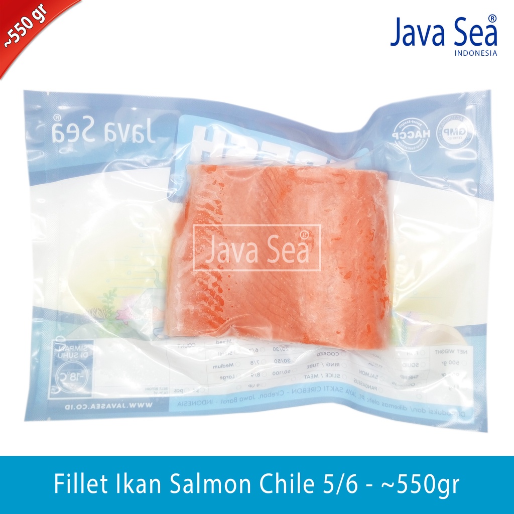 

Fillet Ikan Salmon Chile 5/6 pack 500-600gr Import