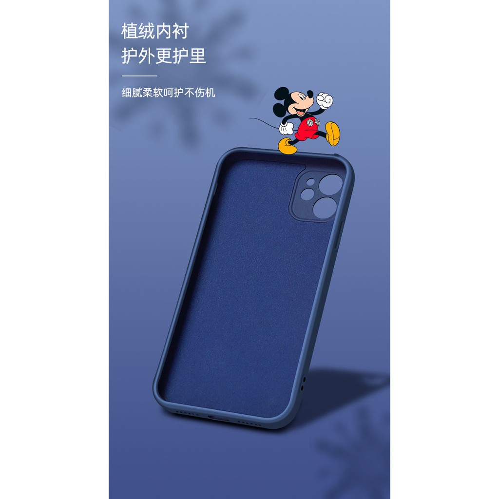 Disney case iPhone12 pro max case 8 plus case x xs max liquid flocking anti-drop iPhone case iPhone11 case 11 promax case 7plus case-5