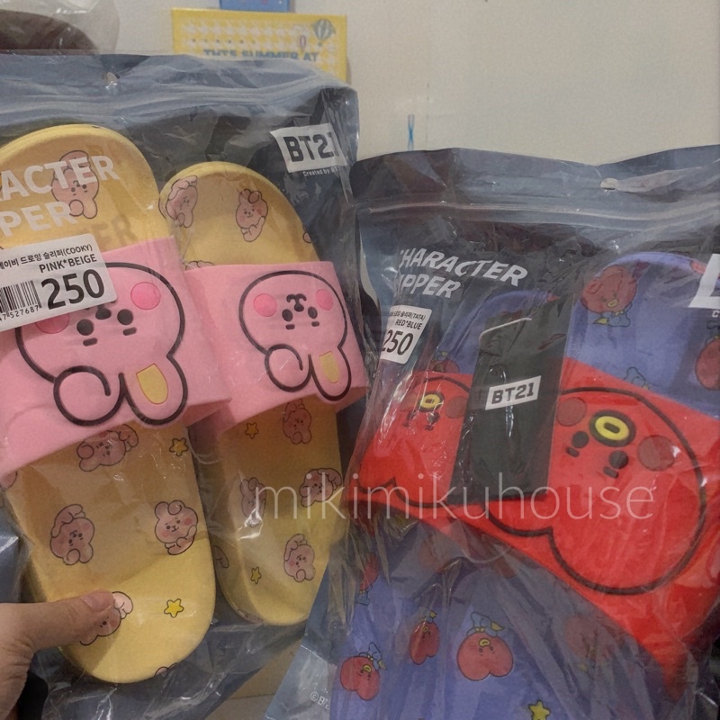 NEW 2021 BT21 BABY SLIPPER SENDAL KARAKTER BTS KPOP KOREA OFFICIAL PATTERN