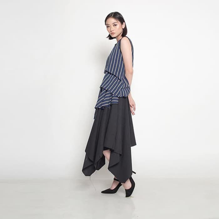 Oemah Etnik Blue Drini Tenun Skirt