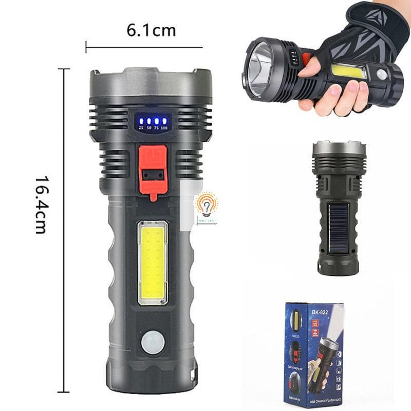 Senter  COB USB Charging Flashlight Super Terang