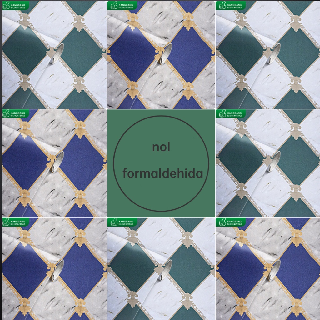 (HOT) Wallpaper Dinding 10M X 53CM Per Roll Wallpaper Dinding 3d Motif Segar Dan Alami Seni