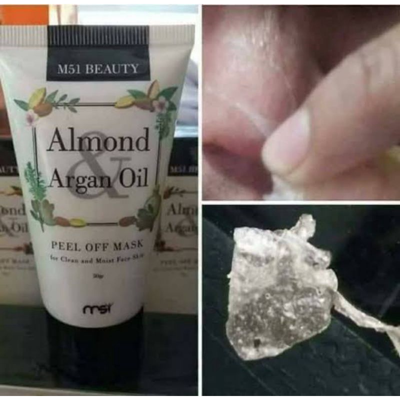 Masker Komedo Almond Argan OiL MSI 100% OriginaL