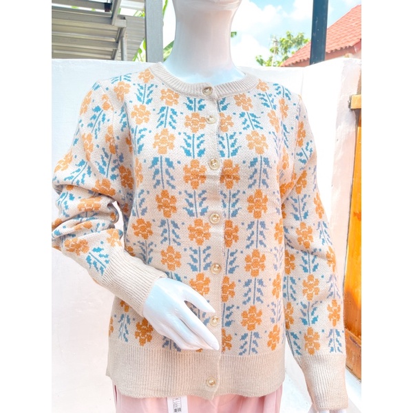 Sweety rose Cardi / Cardi wanita / cardi rajut / Rajut cardi tebal