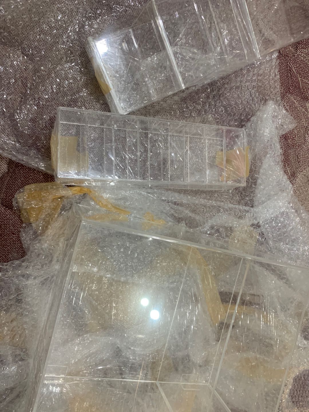 Acrylic Tempat Bedak 8kotak, Acrylic Cussion Organizer , Akrilik