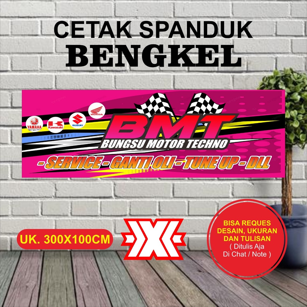 PROMO, SPANDUK BENGKEL BISA CUSTOM