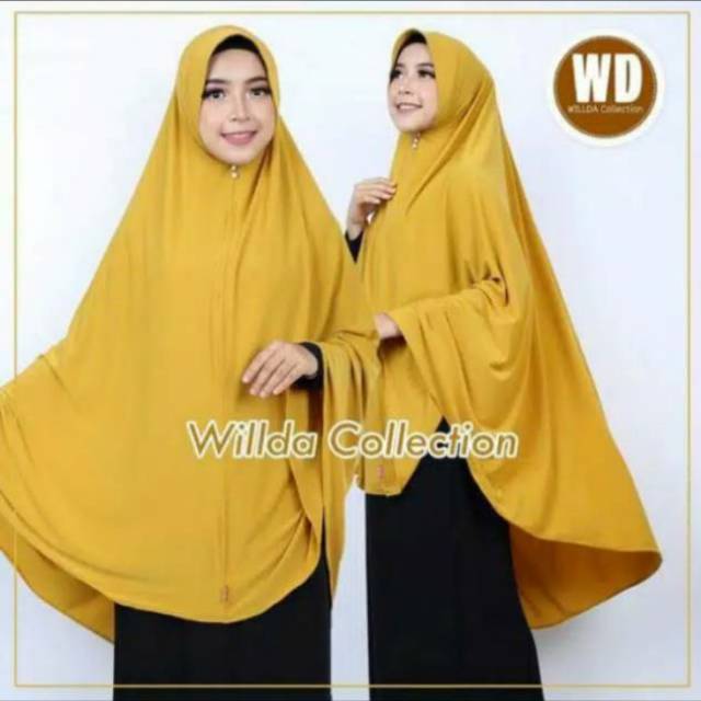 size XXXL jumbo WILDA Collection
Jilbab Khimar Zahra Kerudung willda bergo
