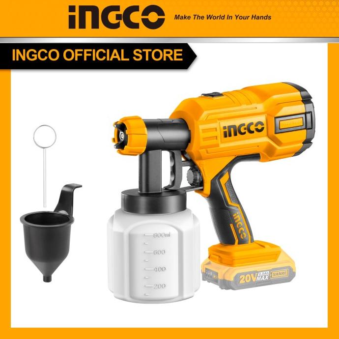 SPRAY GUN BATERAI CORDLESS 20V UNIT ONLY INGCO CSGLI2001