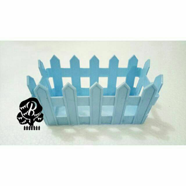 pot bunga pagar plastik warna panjang