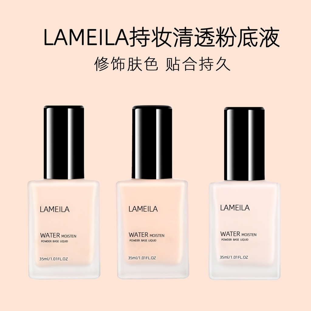 Lameila Light Concealer Foundation Cair Tahan Air LS 3069