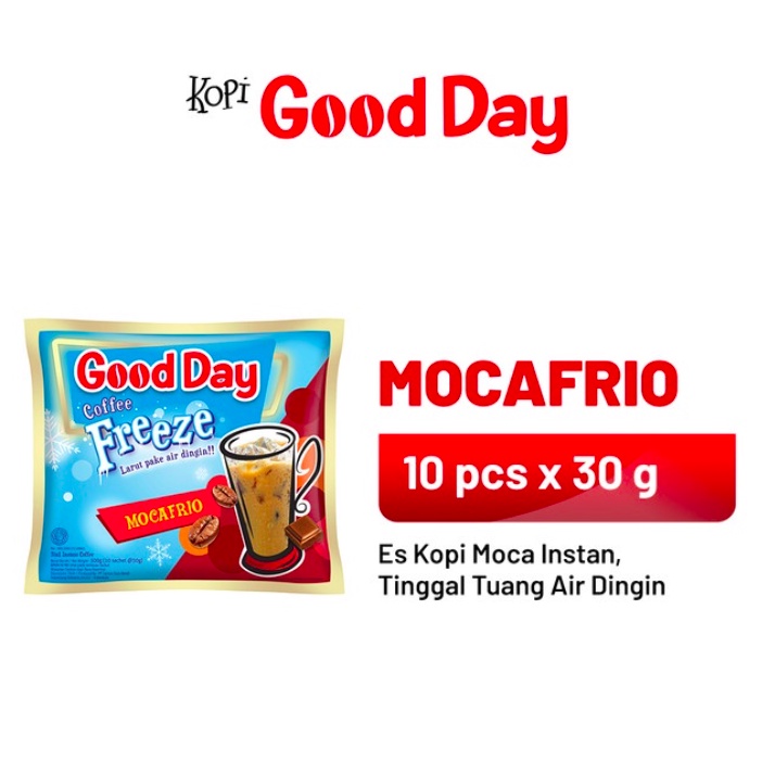 

Kopi GOOD DAY Coffee Freeze Mocafrio 1 Renteng 10 x 30 gram