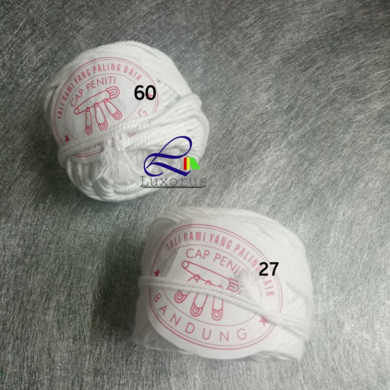 

Benang Kasur Tali Rami Putih Cap Peniti (ECER)
