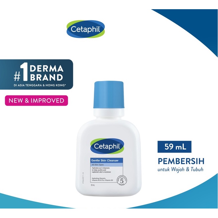 Cetaphil Gentle Skin Cleanser 59ml - JAMIN ORI BPOM