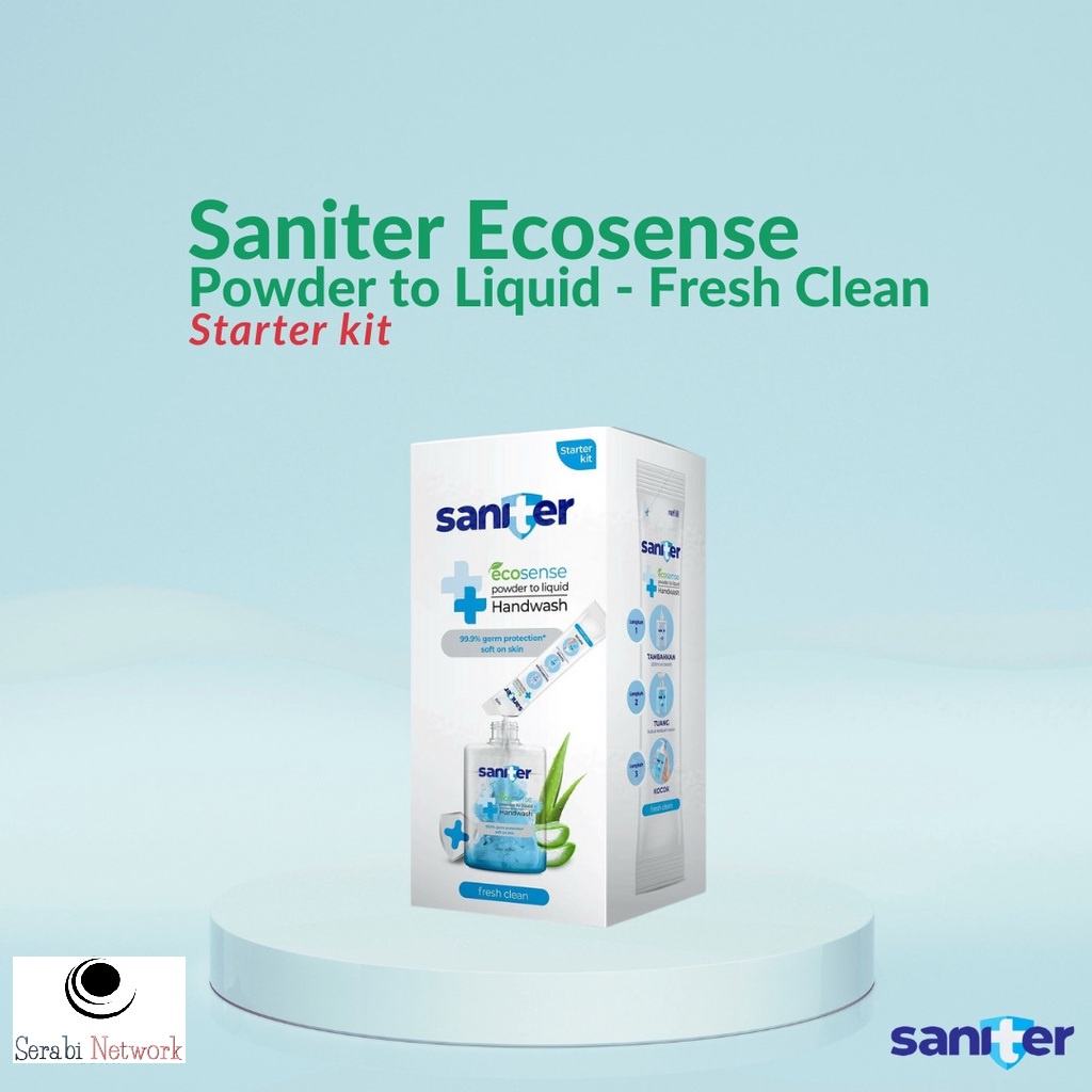 Saniter Starter Kit Ecosense Powder to Liquid Hand Wash